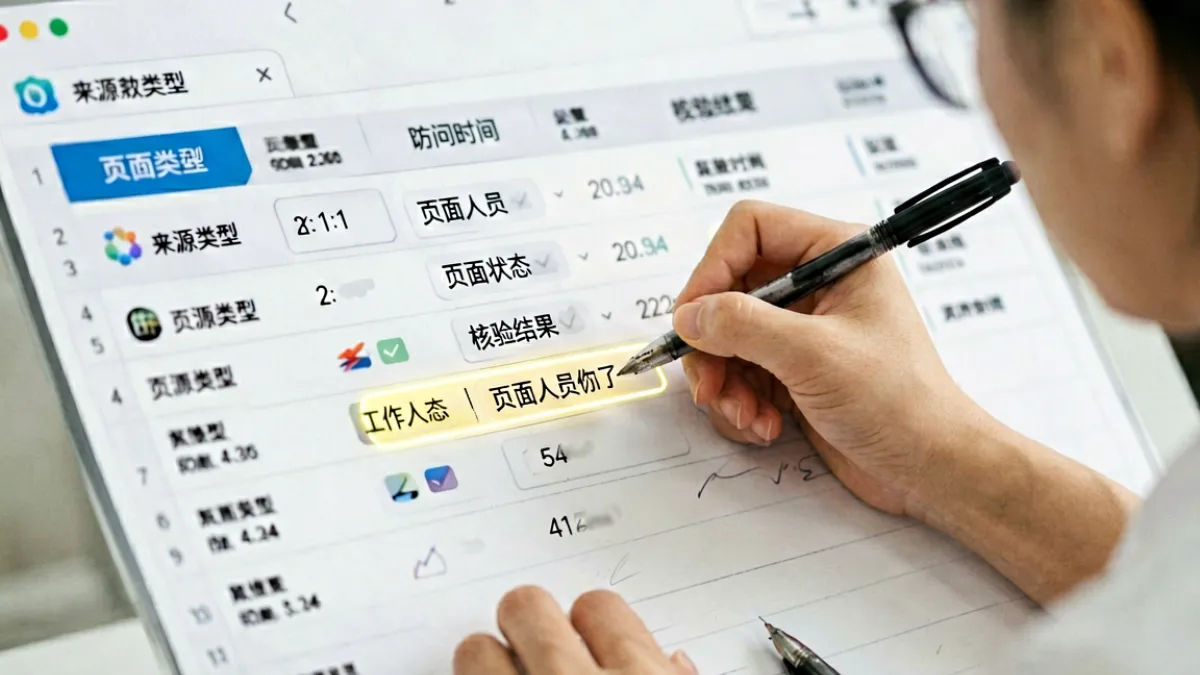 miya737国产页面状态在编辑表格中按来源类型和访问结果进行交叉核对的细节场景